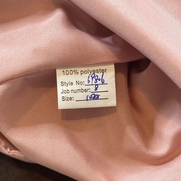 Pink Chiffon Layered Formal Two-Piece Pant Suit Set Mother of Bride Size 10 NEW - Picture 13 of 15